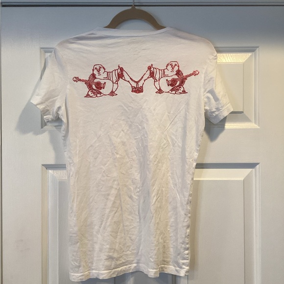 True Religion White Tee with Red Embellished Logo - Picture 6 of 10